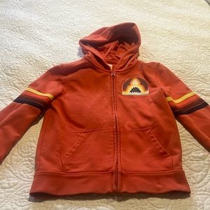 Gap hoodie with shark print back and front